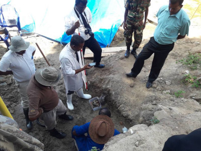 A mass grave was discovered in Mannar on May 28, 2018
